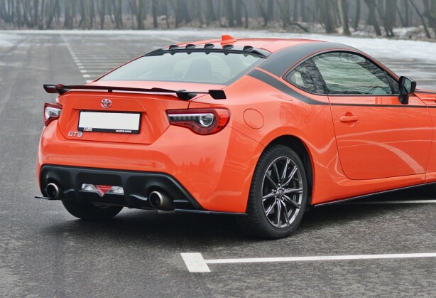 Heck Ansatz Flaps Diffusor V.1 für Toyota GT86 FL schwarz Hochglanz