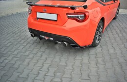 Heck Ansatz Flaps Diffusor V.1 passend für Toyota GT86 Facelift schwarz Hochglanz