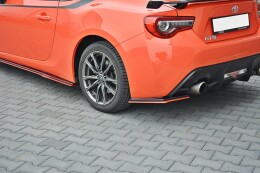 Street+ Heck Ansatz Flaps V.2 passend für Toyota GT86 FL schwarz Hochglanz