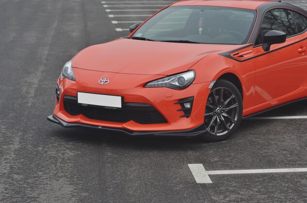 Cup Spoilerlippe Front Ansatz V.2 für Toyota GT86 FL schwarz Hochglanz