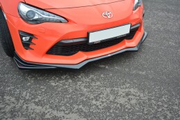 Cup Spoilerlippe Front Ansatz V.2 passend für Toyota GT86 Facelift schwarz Hochglanz
