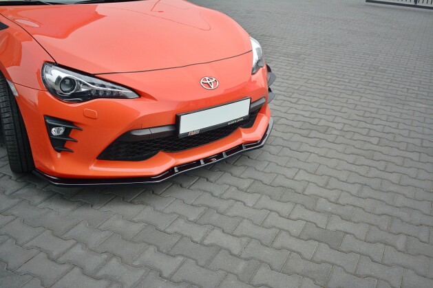 Cup Spoilerlippe Front Ansatz V.3 für Toyota GT86 FL schwarz Hochglanz