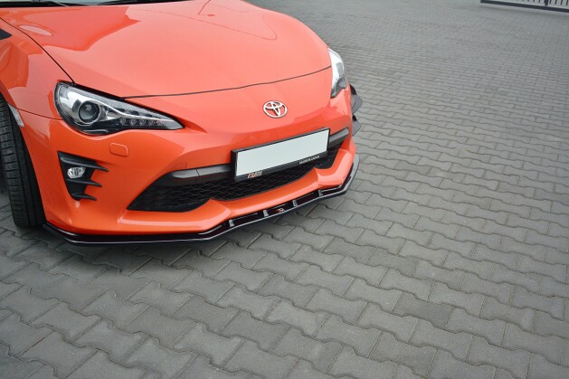 Street+ Spoilerlippe Front Ansatz V.3 passend für Toyota GT86 FL schwarz Hochglanz