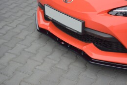 Cup Spoilerlippe Front Ansatz V.3 passend für Toyota GT86 Facelift schwarz Hochglanz