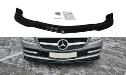 Cup Spoilerlippe Front Ansatz V.1 für Mercedes SLK R172  schwarz Hochglanz