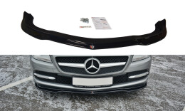 Cup Spoilerlippe Front Ansatz V.1 passend für Mercedes SLK R172 schwarz Hochglanz
