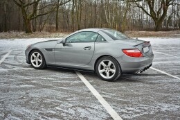 Seitenschweller Ansatz Cup Leisten passend für Mercedes SLK R172 schwarz Hochglanz