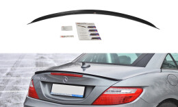 Heck Spoiler Aufsatz Abrisskante passend für Mercedes SLK R172 schwarz Hochglanz