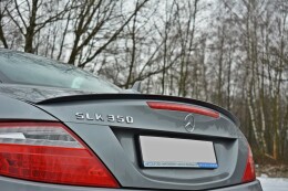 Heck Spoiler Aufsatz Abrisskante passend für Mercedes SLK R172 schwarz Hochglanz