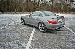 Heck Ansatz Diffusor passend für Mercedes SLK R172 schwarz Hochglanz