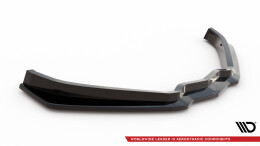 Cup Spoilerlippe Front Ansatz V.1 passend für Chevrolet Corvette Stingray / Z06 C7 schwarz Hochglanz