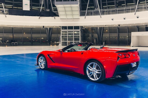 Heck Ansatz Flaps Diffusor passend für Chevrolet Corvette Stingray C7 schwarz Hochglanz