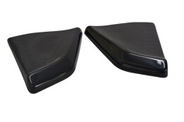 Heck Ansatz Flaps Diffusor passend für Chevrolet Corvette Stingray C7 schwarz Hochglanz