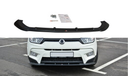 Cup Spoilerlippe Front Ansatz V.1 passend für SSANGYONG TIVOLI schwarz Hochglanz
