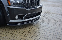 Cup Spoilerlippe Front Ansatz V.1 passend für JEEP GRAND CHEROKEE WK STR8 schwarz Hochglanz
