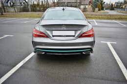 Heck Ansatz Flaps Diffusor passend für Mercedes CLA...