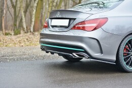 Heck Ansatz Diffusor für Mercedes CLA C117 AMG-LINE...