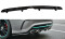 Heck Ansatz Diffusor passend für Mercedes CLA C117 AMG-LINE FACELIFT schwarz Hochglanz