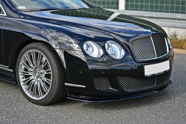 Cup Spoilerlippe Front Ansatz V.1 passend für BENTLEY CONTINENTAL GT schwarz Hochglanz