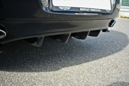Heck Ansatz Diffusor passend für BENTLEY CONTINENTAL GT schwarz Hochglanz