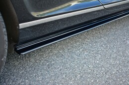 Seitenschweller Ansatz Cup Leisten passend für BENTLEY CONTINENTAL GT schwarz Hochglanz