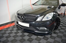 Street+ Spoilerlippe Front Ansatz passend für Mercedes E-Klasse W207 Coupe AMG-Line schwarz Hochglanz