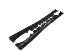 Seitenschweller Ansatz Cup Leisten für Mercedes-Benz E-Klasse Coupe AMG-Line C207 schwarz Hochglanz