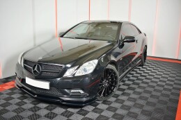Seitenschweller Ansatz Cup Leisten passend für Mercedes-Benz E-Klasse W207 Coupe AMG-Line schwarz Hochglanz