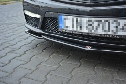 Cup Spoilerlippe Front Ansatz V.1 für Mercedes E63 AMG W212  schwarz Hochglanz