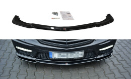 Street+ Spoilerlippe Front Ansatz V.1 passend für Mercedes E63 AMG W212 schwarz Hochglanz