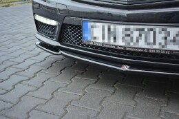 Street+ Spoilerlippe Front Ansatz V.1 passend für Mercedes E63 AMG W212 schwarz Hochglanz