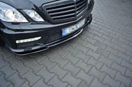 Street+ Spoilerlippe Front Ansatz V.1 passend für Mercedes E63 AMG W212 schwarz Hochglanz