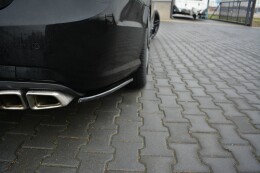 Heck Ansatz Flaps Diffusor passend für Mercedes E63 AMG W212 schwarz Hochglanz
