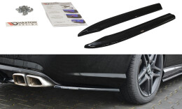 Street+ Heck Ansatz Flaps passend für Mercedes E63 AMG W212 schwarz Hochglanz