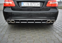 Heck Ansatz Diffusor passend für Mercedes E63 AMG W212 schwarz Hochglanz