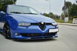 Cup Spoilerlippe Front Ansatz V.1 passend für ALFA ROMEO 156 GTA schwarz Hochglanz