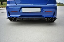 Heck Ansatz Flaps Diffusor passend für ALFA ROMEO 156 GTA SW schwarz Hochglanz