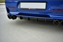 Mittlerer Cup Diffusor Heck Ansatz passend für ALFA ROMEO 156 GTA SW schwarz Hochglanz