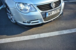 Cup Spoilerlippe Front Ansatz V.1 für VW EOS schwarz...