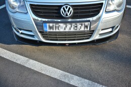 Cup Spoilerlippe Front Ansatz V.1 passend für VW EOS schwarz Hochglanz