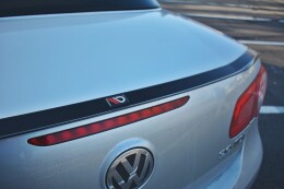 Heck Spoiler Aufsatz Abrisskante passend für VW EOS schwarz Hochglanz