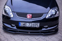 Street+ Spoilerlippe Front Ansatz V.1 passend für Honda Civic EP3 (MK7) TYPE-R/S FL schwarz Hochglanz