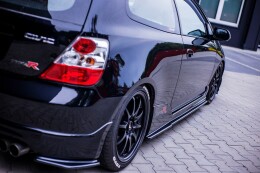 Seitenschweller Ansatz Cup Leisten für Honda CIVIC EP3 MK7 TYPE-R/S FL schwarz Hochglanz