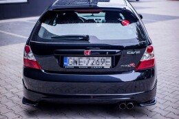 Heck Ansatz Flaps Diffusor passend für AUDI HONDA CIVIC EP3 (MK7) TYPE-R/S FACELIFT schwarz Hochglanz