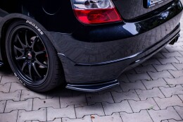 Heck Ansatz Flaps Diffusor passend für AUDI HONDA CIVIC EP3 (MK7) TYPE-R/S FACELIFT schwarz Hochglanz