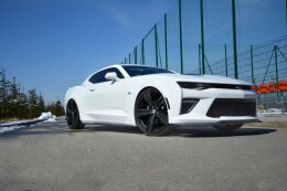 Seitenschweller Ansatz Cup Leisten passend für CHEVROLET CAMARO 6TH-GEN. PHASE-I 2SS COUPE schwarz Hochglanz