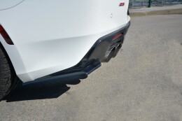 Heck Ansatz Flaps Diffusor passend für CHEVROLET CAMARO 6TH-GEN. PHASE-I 2SS COUPE schwarz Hochglanz