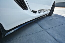 Seitenschweller Ansatz Cup Leisten passend für PORSCHE CAYMAN S 987C schwarz Hochglanz