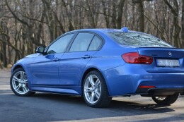Seitenschweller Ansatz Cup Leisten passend für BMW 3er M-Paket F30 schwarz Hochglanz