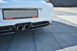 Heck Ansatz Diffusor Flaps PORSCHE CAYMAN S 987C schwarz...